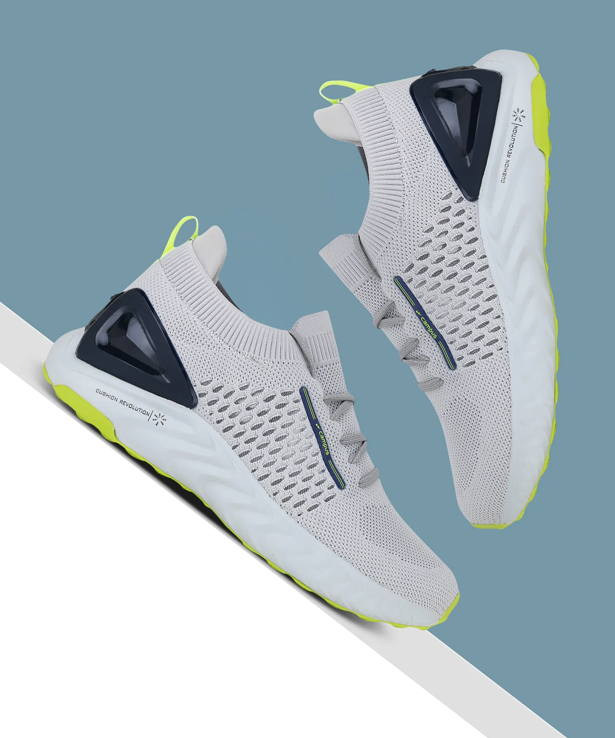 STREET-RUN Grey Men's Running Shoes - Image 6