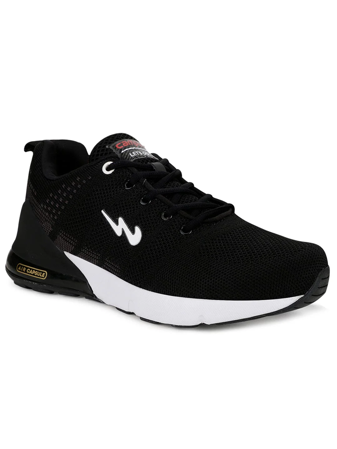 SYRUS Black Men's Running Shoes - Image 2