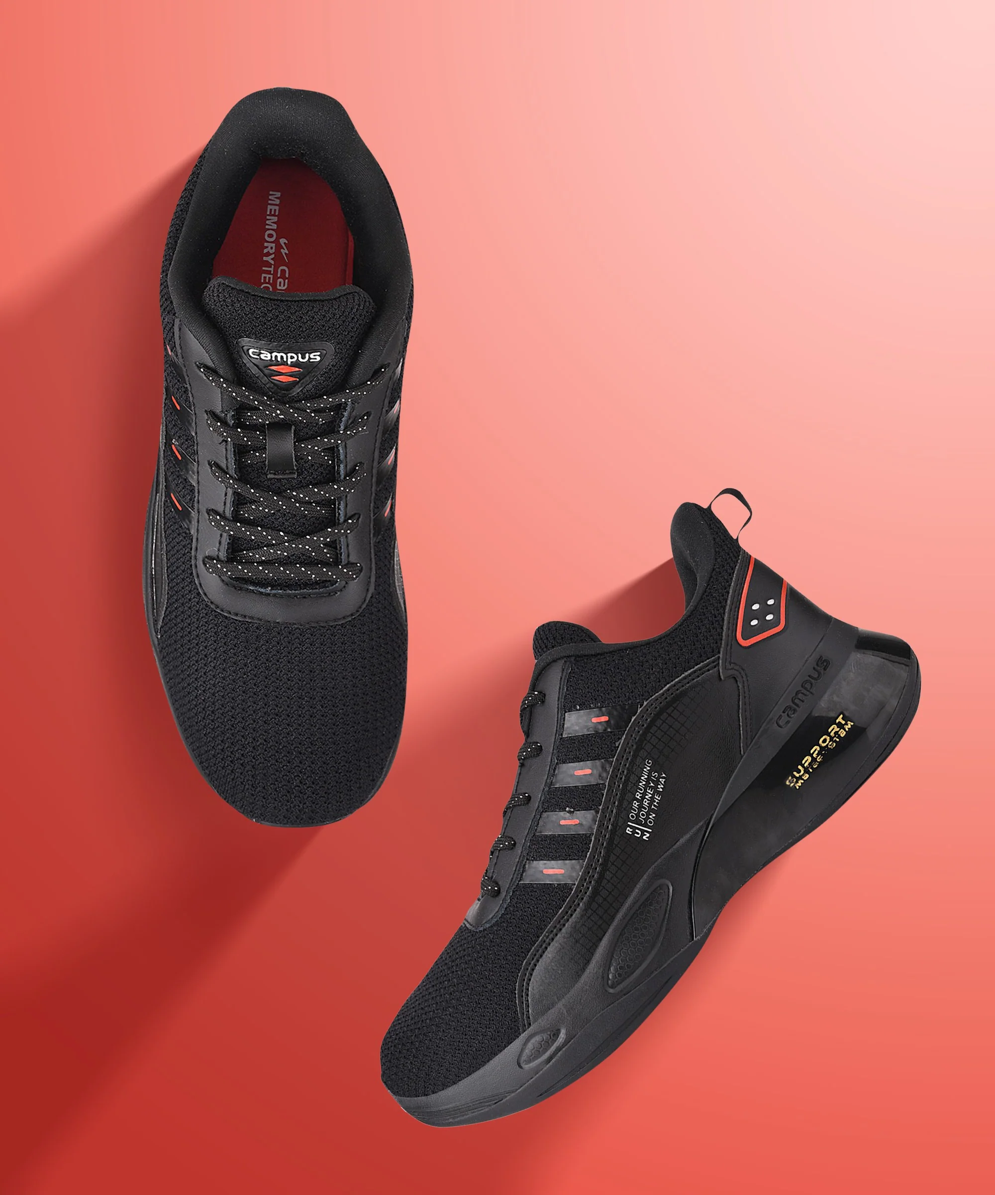 TERMINATOR N Black Men's Running Shoes - Image 6