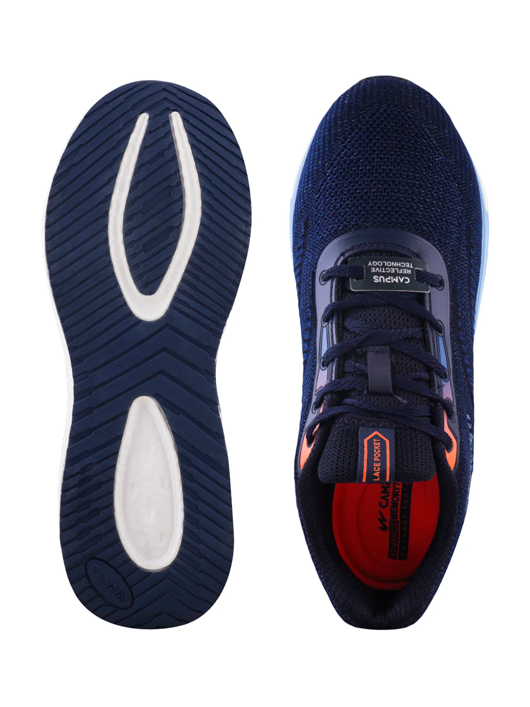 TONAL Navy Men's Sports Shoes - Image 5