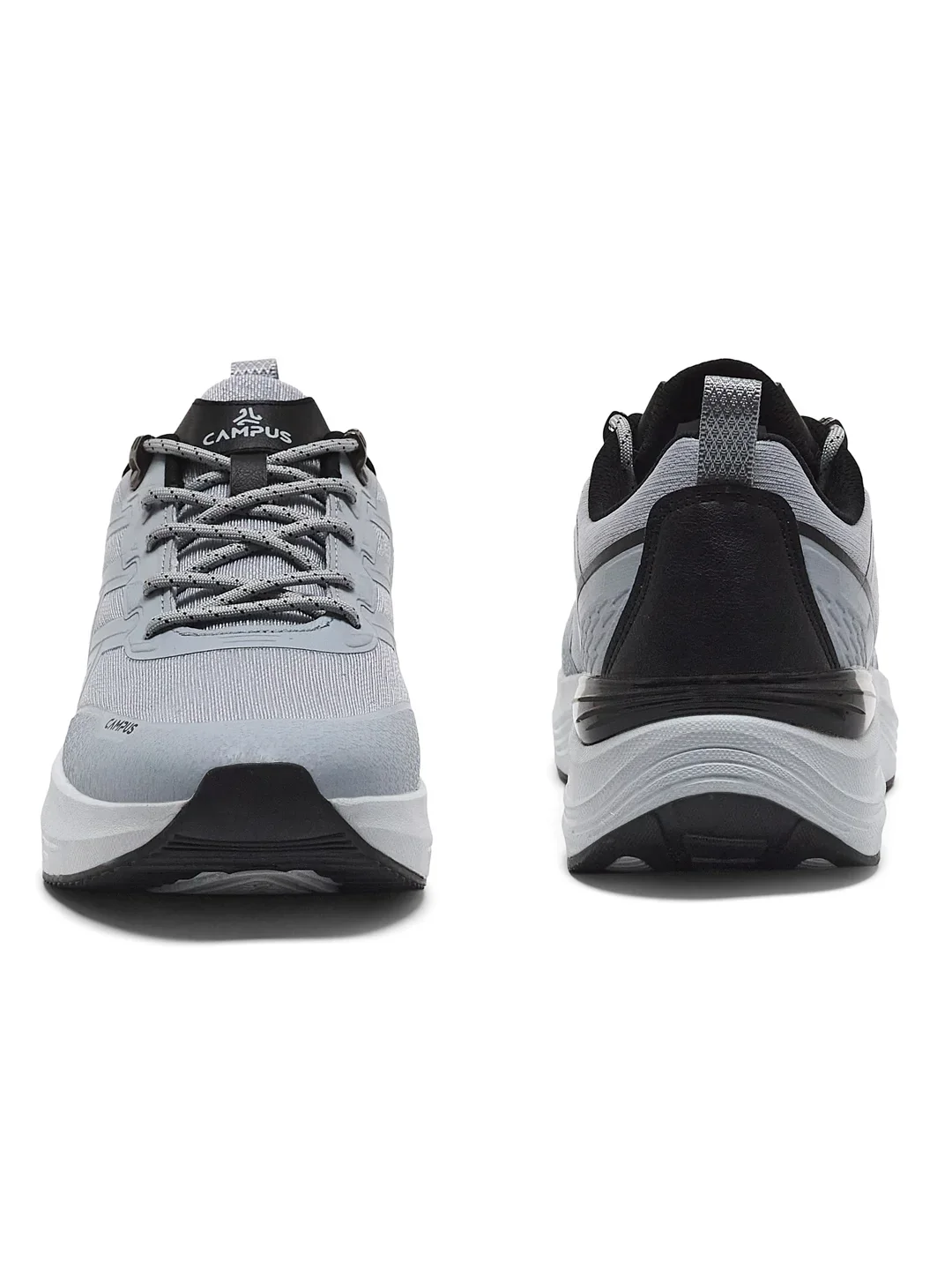 TRICK Grey Men's Running Shoes - Image 4
