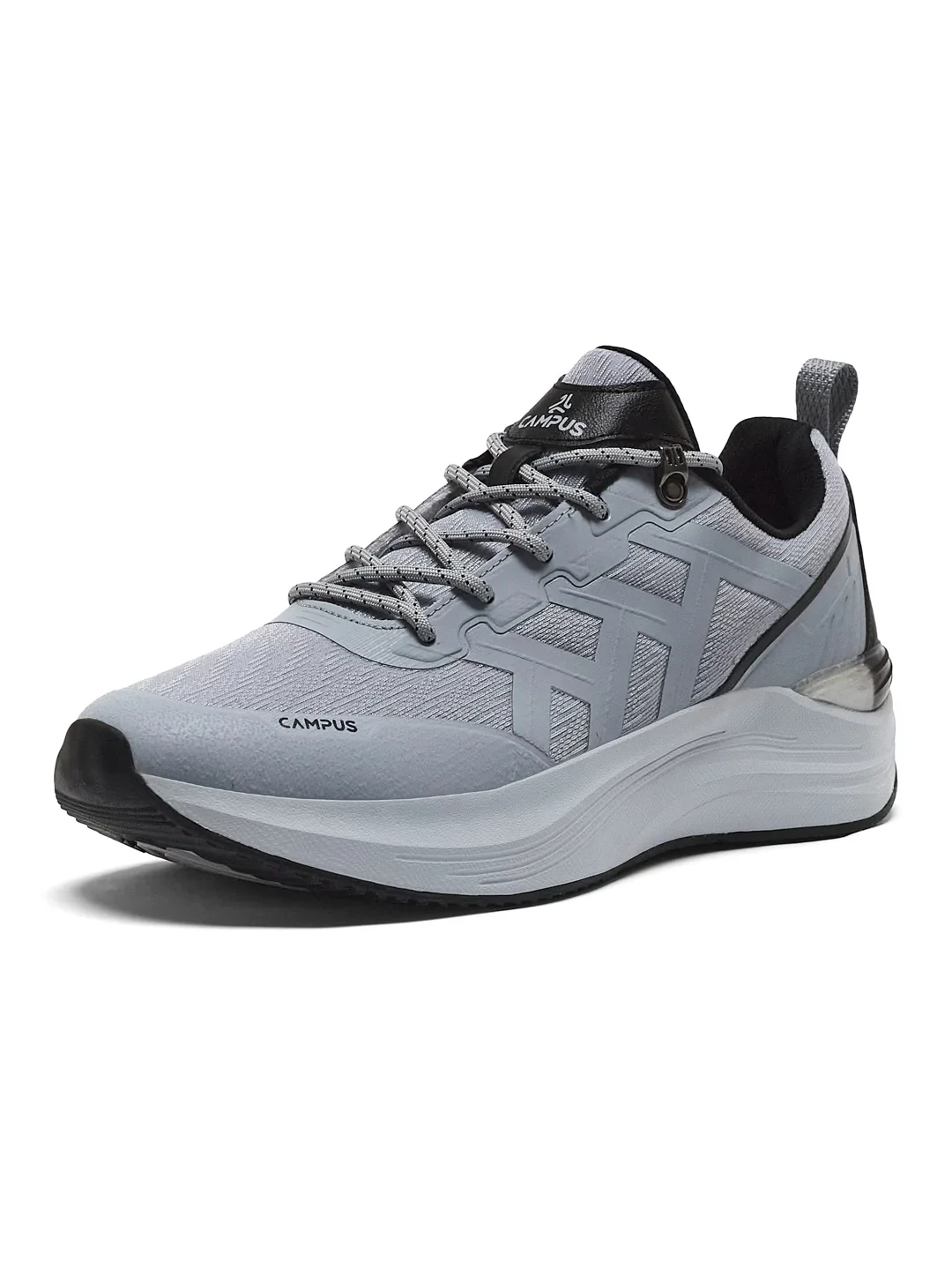 TRICK Grey Men's Running Shoes - Image 6