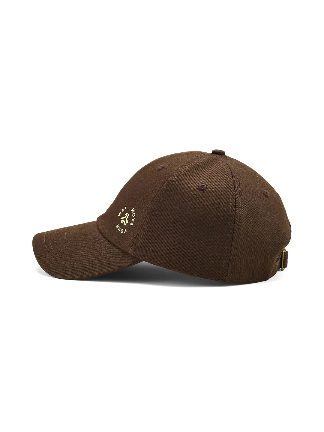 Unstructured Cotton Twill Brown Unisex Cap - Image 2