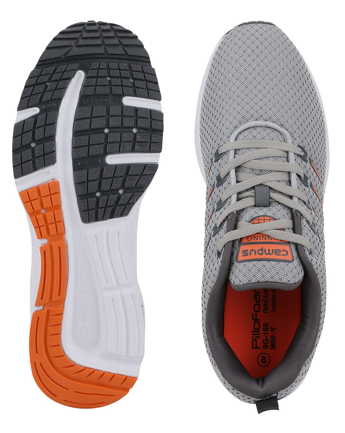 VACUM Grey Men's Running Shoes - Image 4
