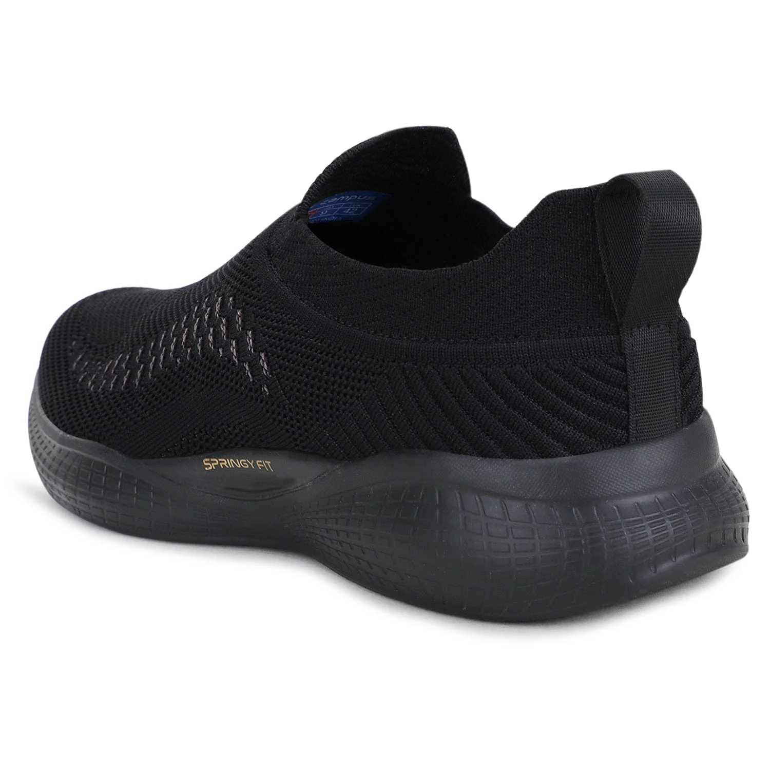 VAYU Black Men's Walking Shoes - Image 3