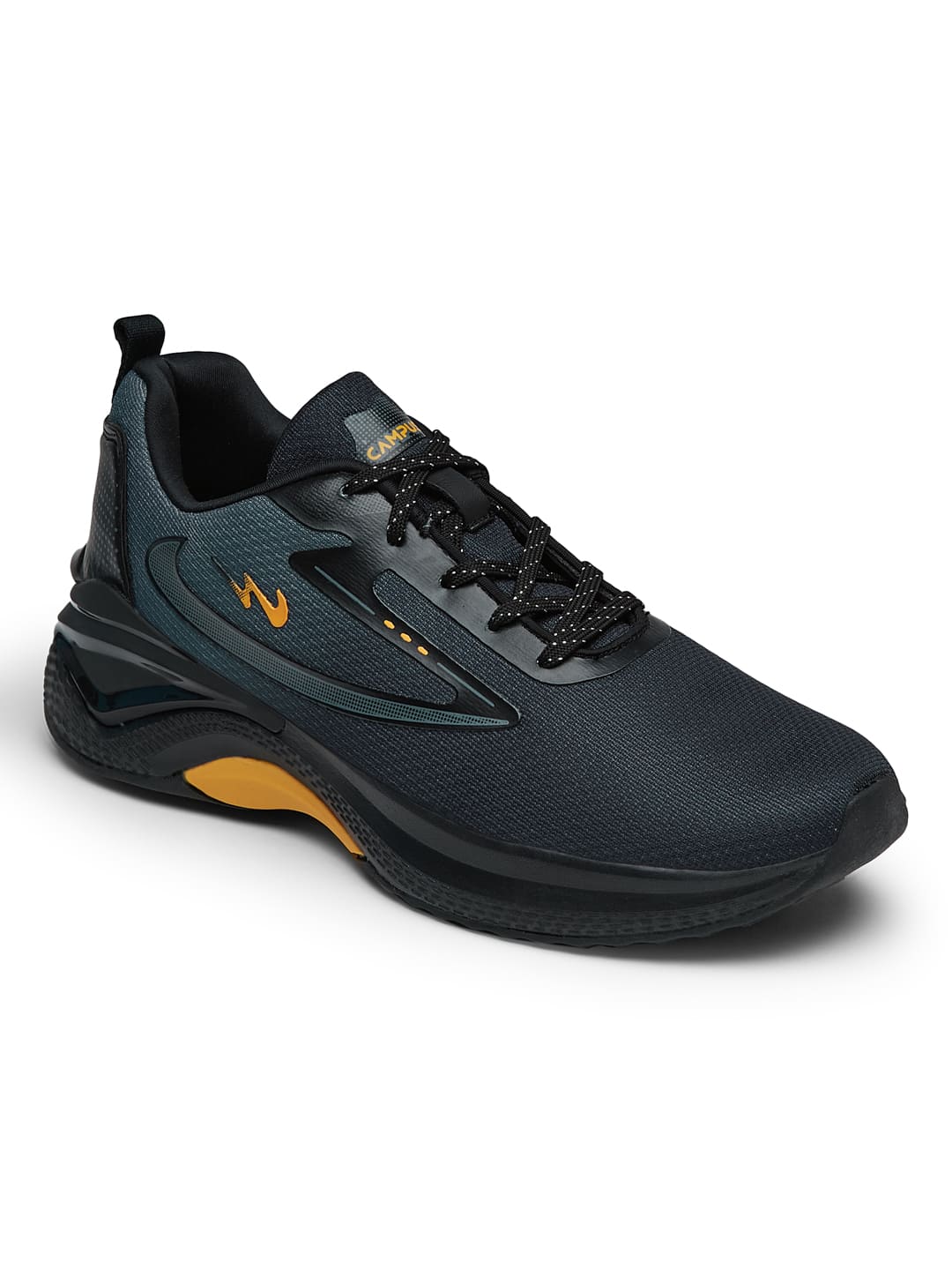 VESPER Black Men's Running Shoes - Image 3