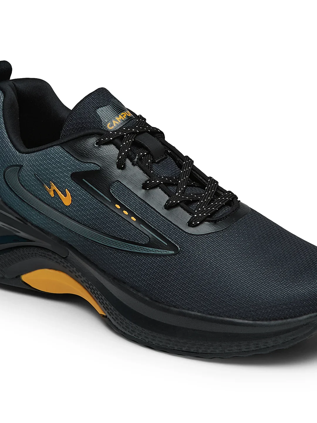 VESPER Black Men's Running Shoes - Image 7