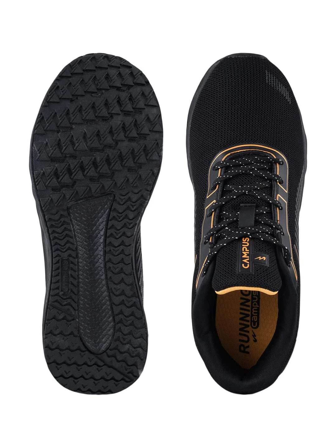 VINCENT Black Men's Sports Shoes - Image 4