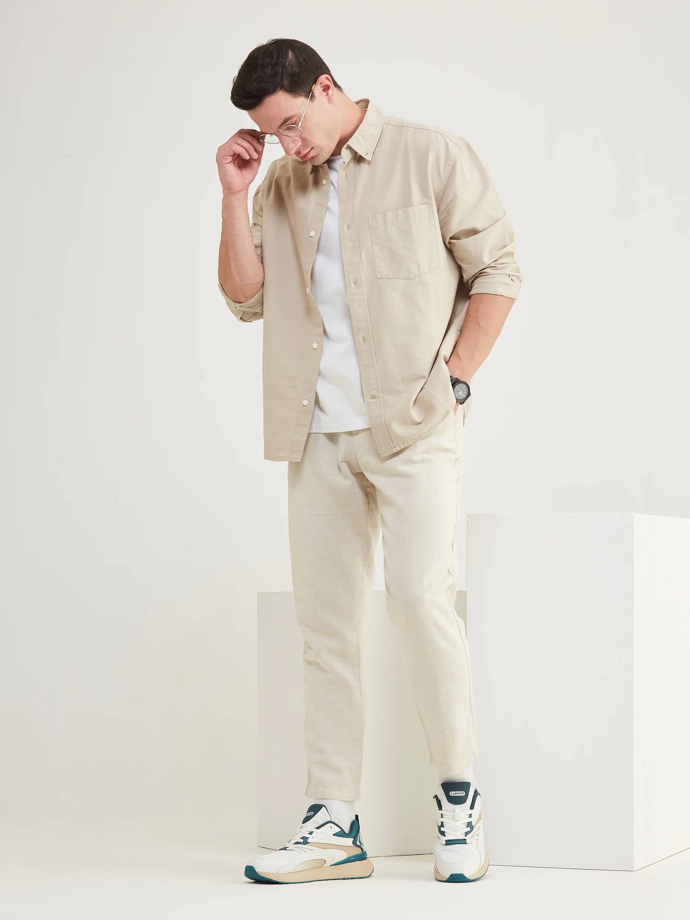 VITALITY Off White Men's Sneakers - Image 7