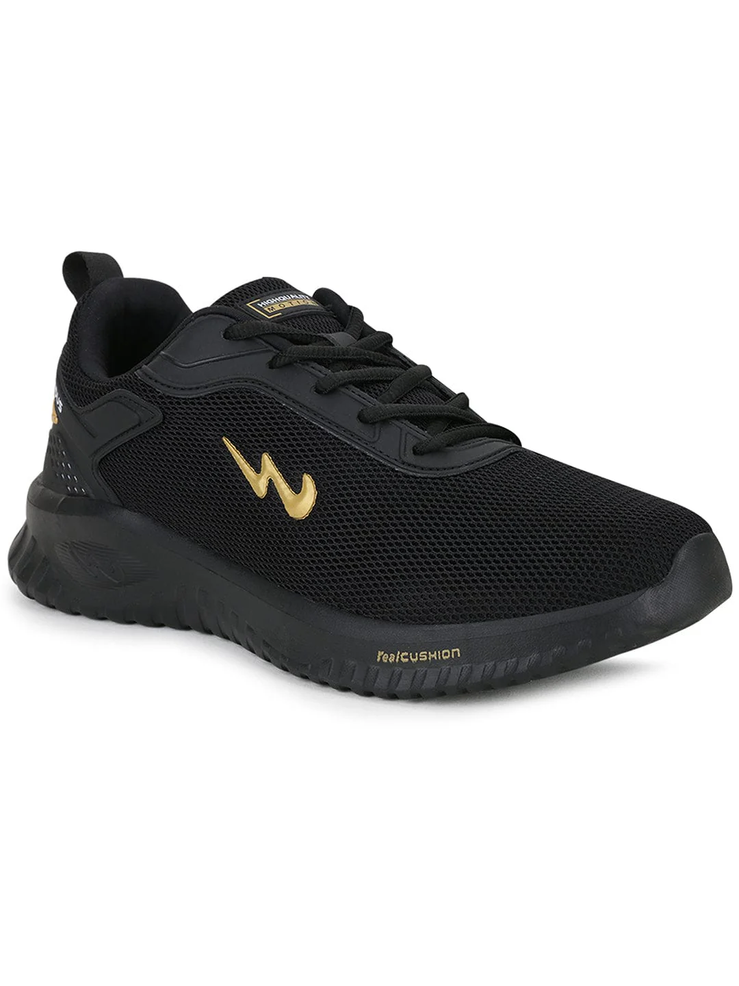 WELLS Black Men's Running Shoes - Image 2