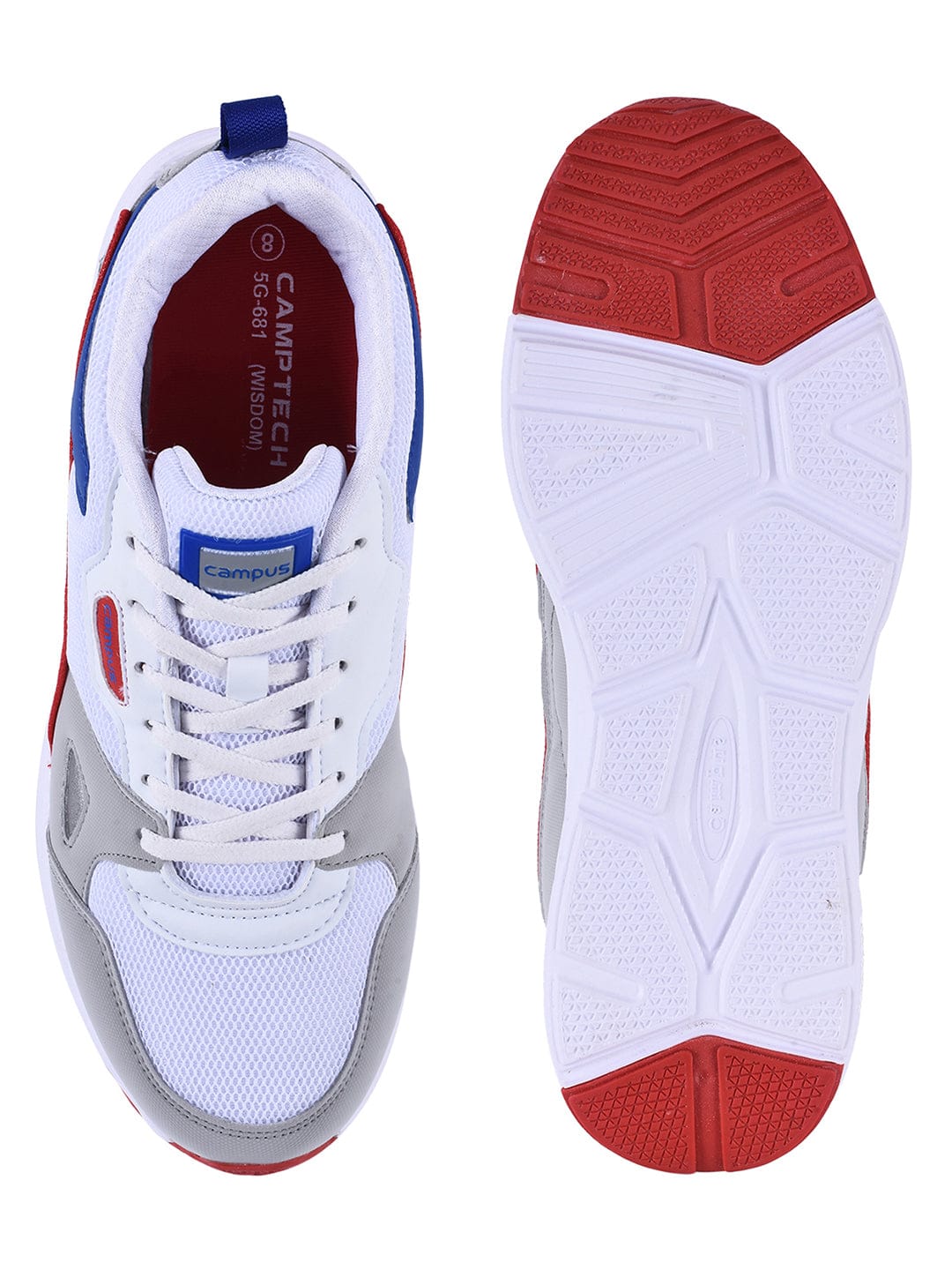 WISDOM White Men's Running Shoes - Image 4