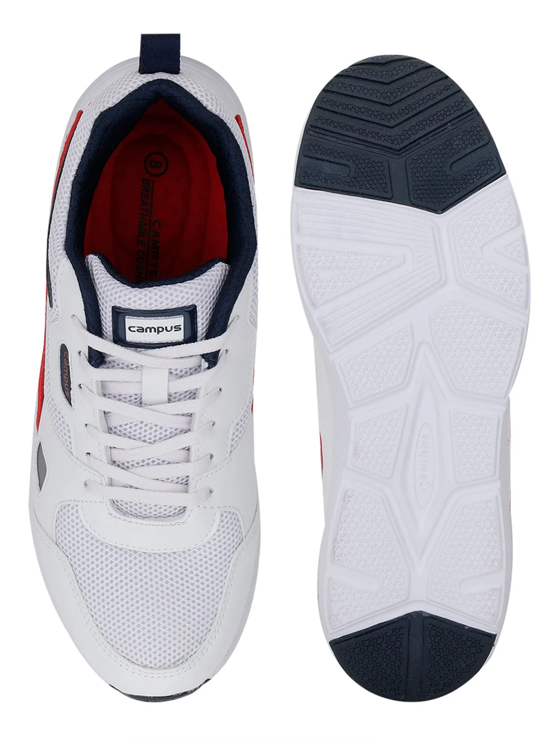 WISDOM White Men's Running Shoes - Image 4