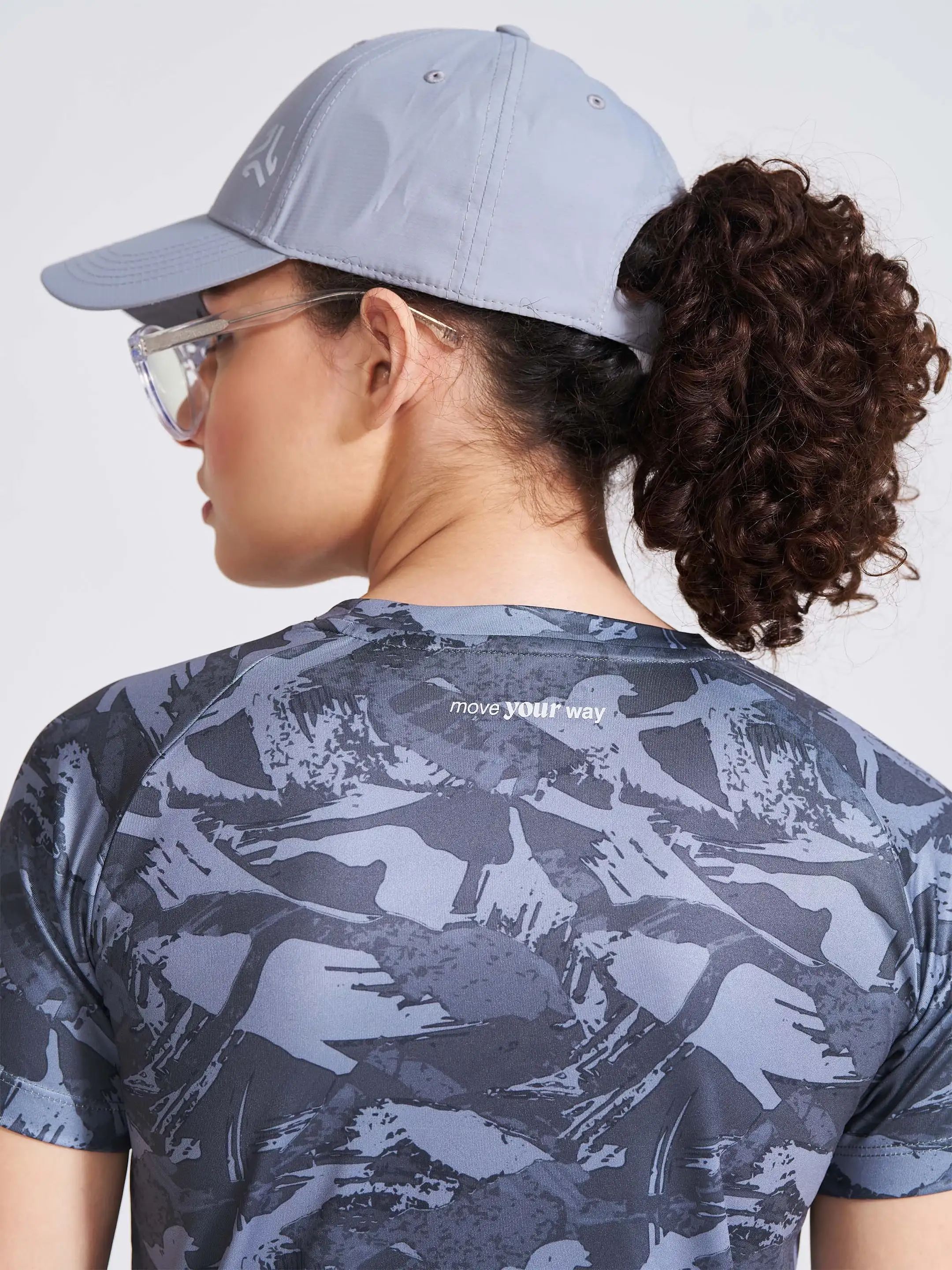 Women's Black Printed Round Neck T-Shirt - Image 5