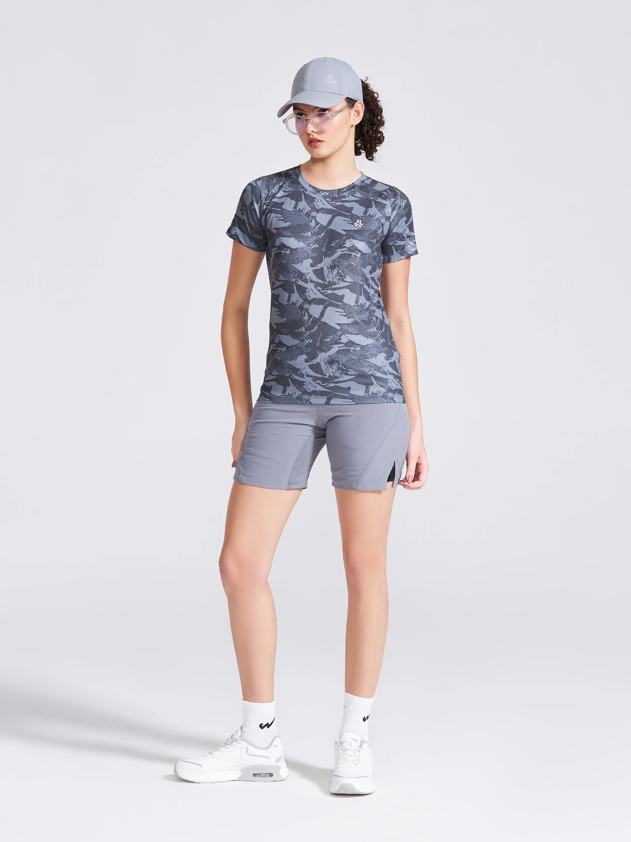 Women's Black Printed Round Neck T-Shirt - Image 6