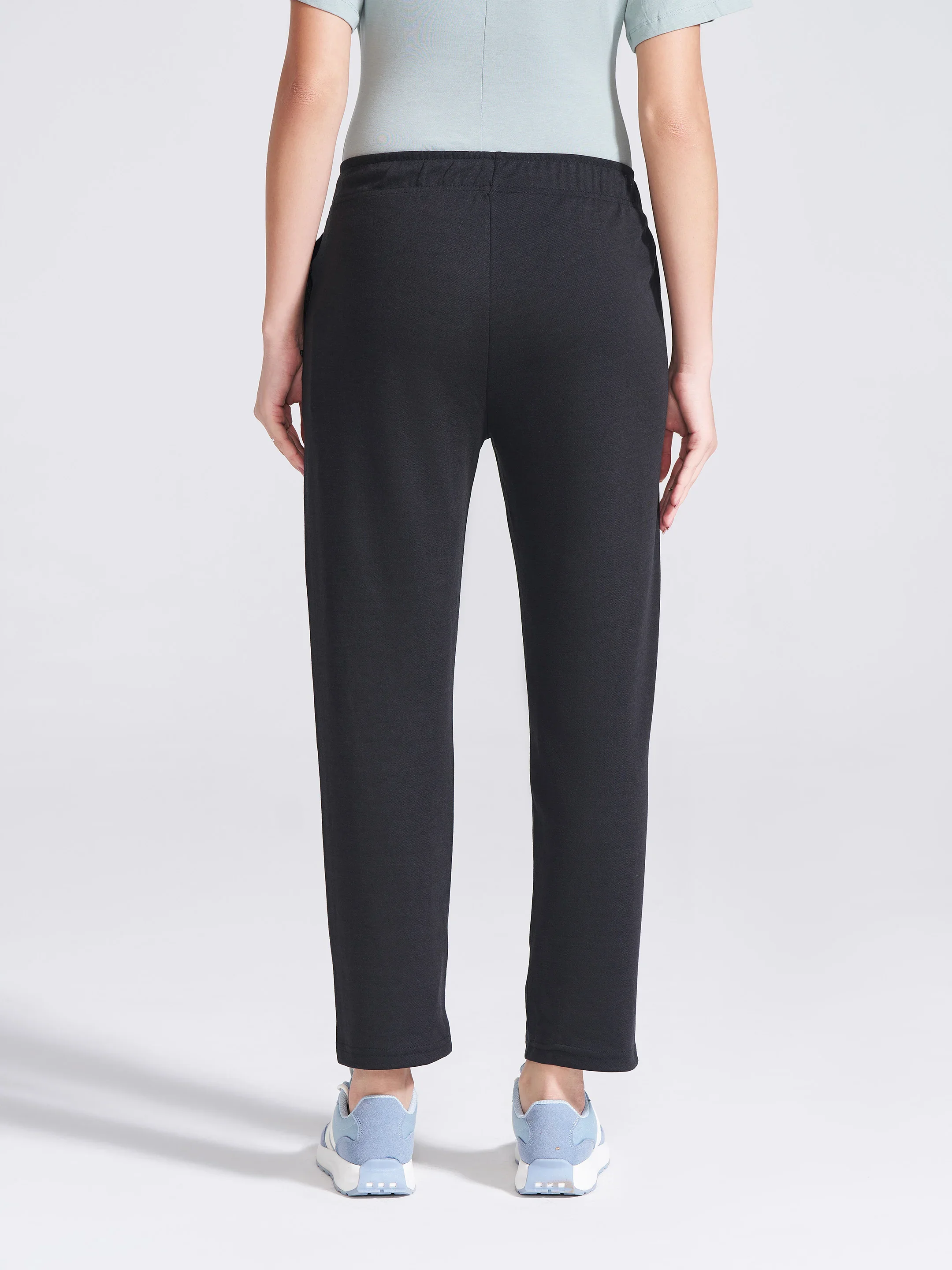 Women's Black Regular Fit Track Pants - Image 5