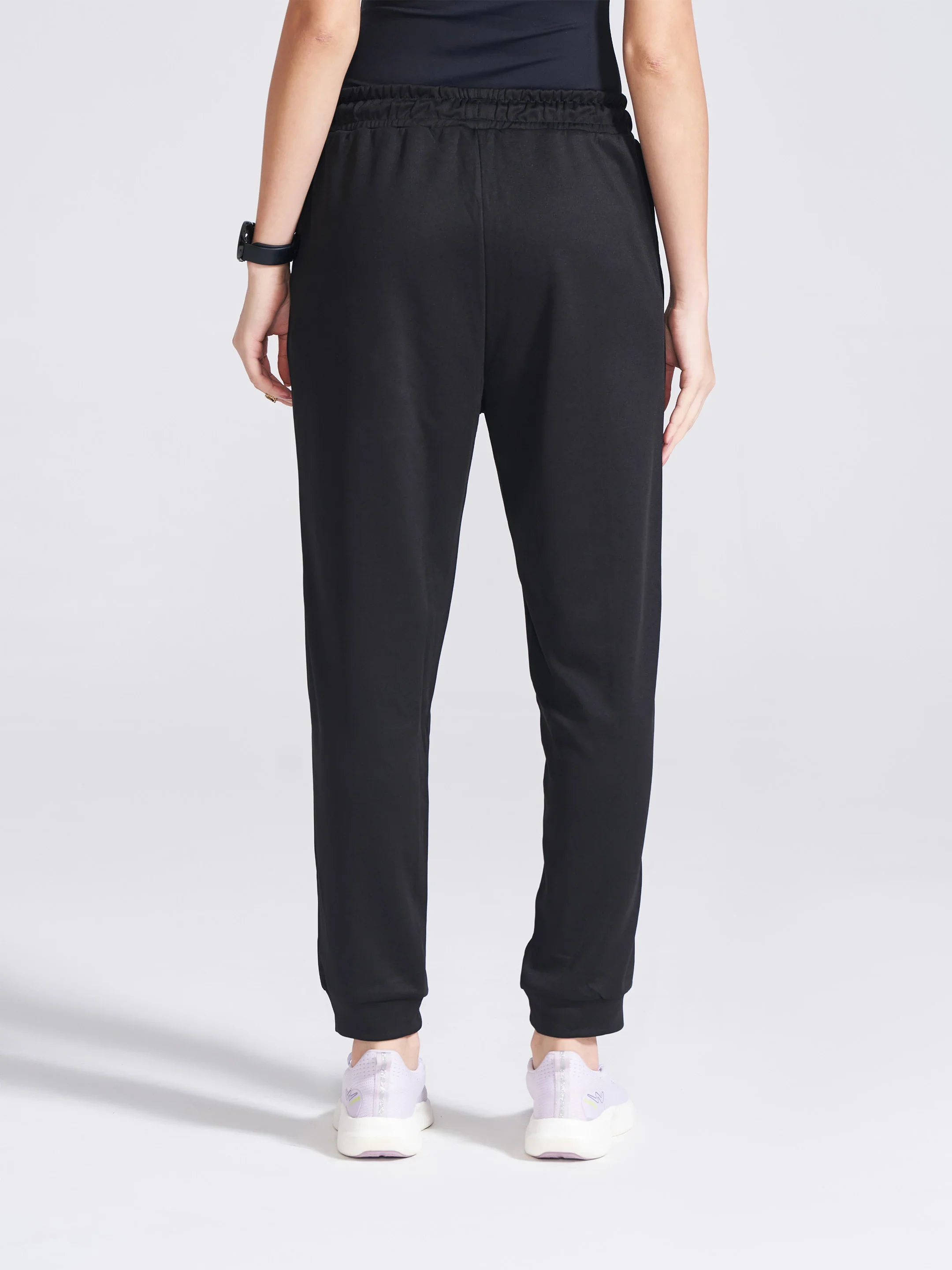 Women's Black Regular Fit Track Pants - Image 6