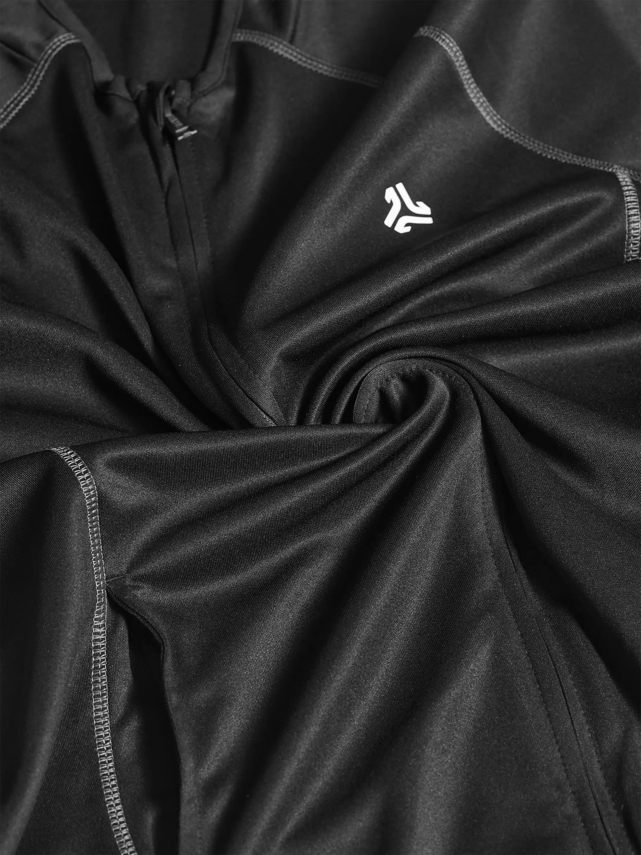 Women's Black Solid Stand Collar Jacket - Image 6