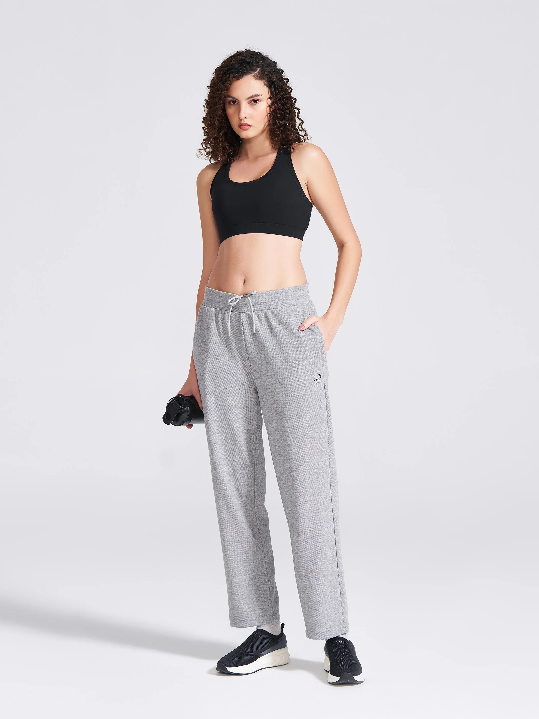 Women's Grey Regular Fit Track Pants - Image 7