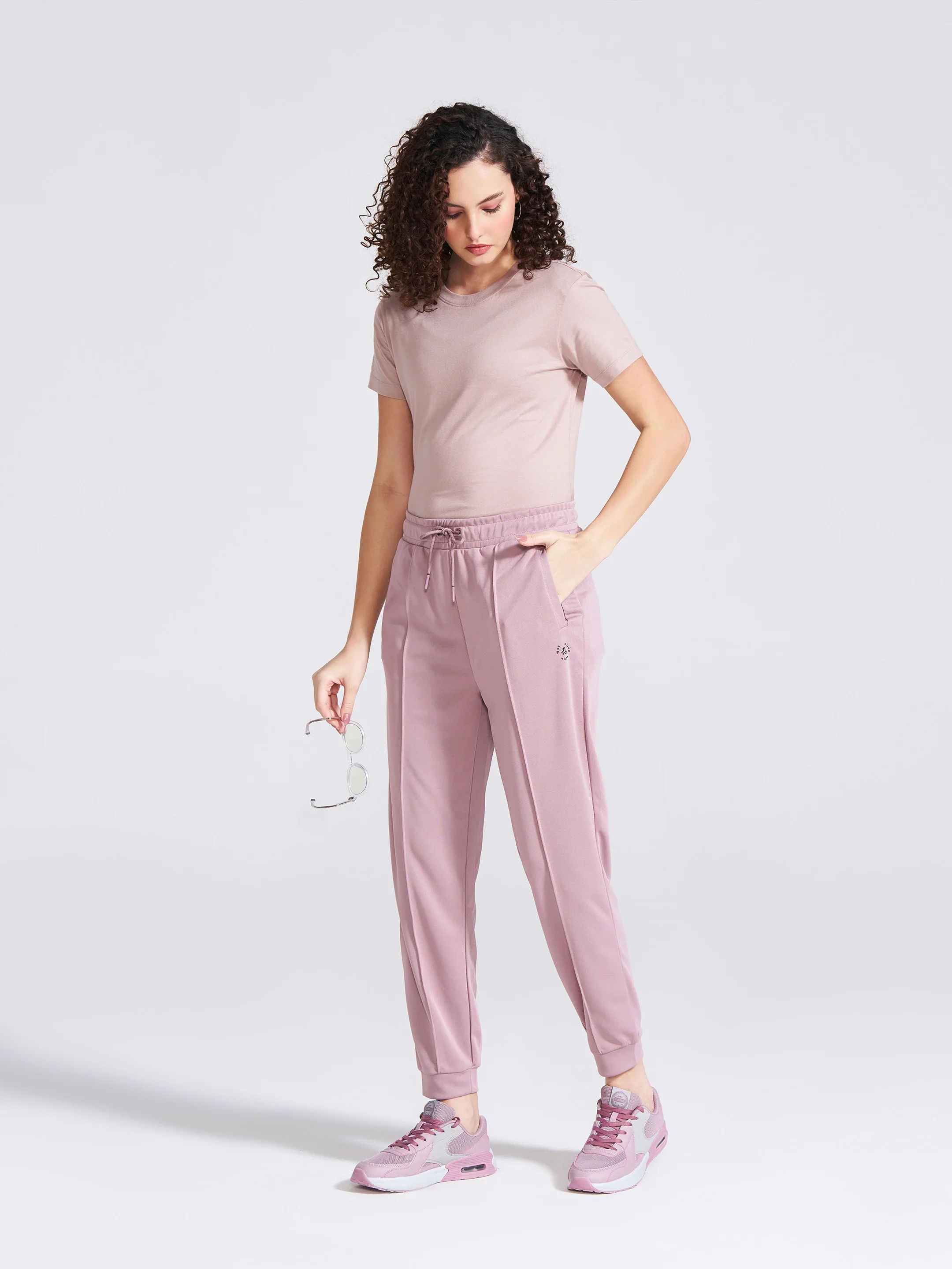 Women's Mauve Regular Fit Track Pants - Image 7