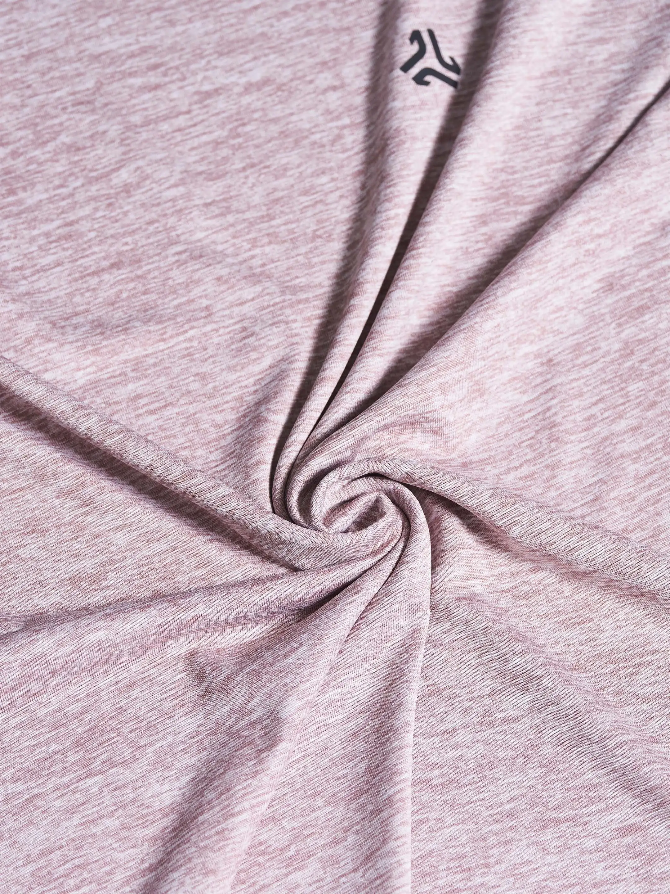 Women's Mauve Self Design Round Neck T-Shirt - Image 7