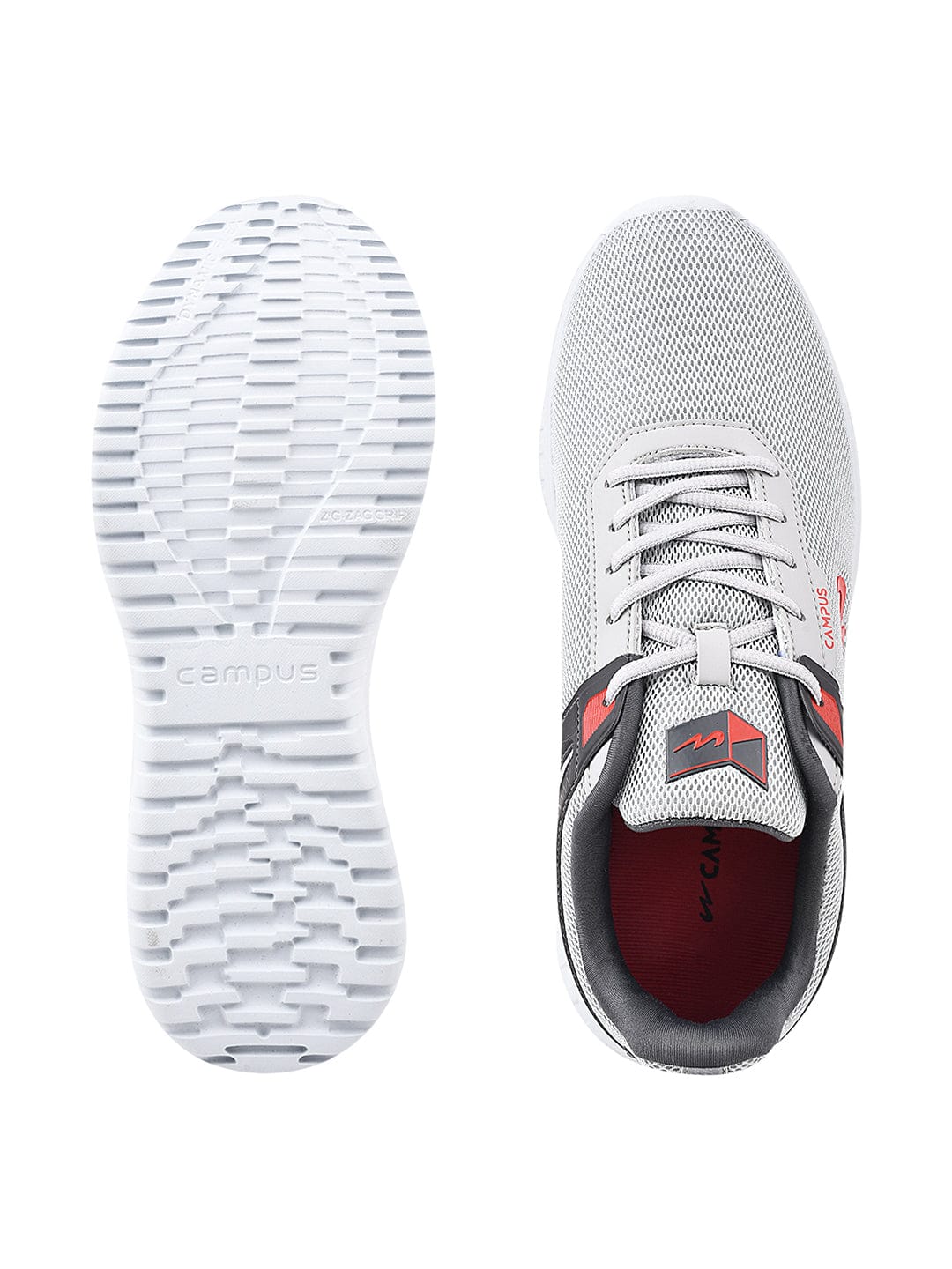 ZIG Grey Men's Running Shoes - Image 4