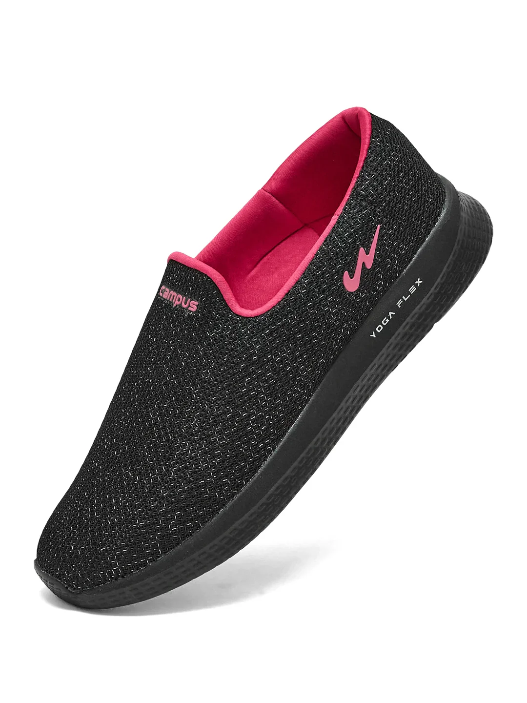 ZOE PLUS Black Women's Walking Shoes - Image 3