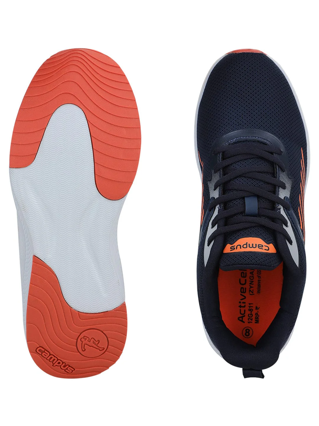 ZYNGA Navy Men's Running Shoes - Image 4